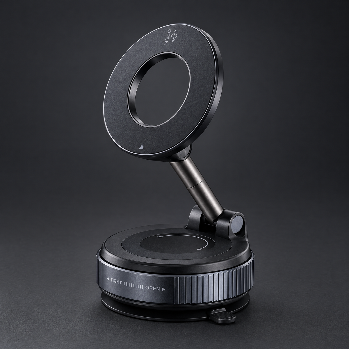 Foldable magnetic phone holder in graphite